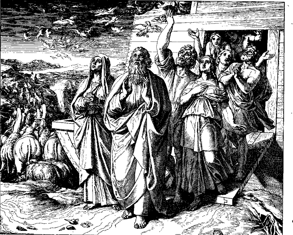Noé saindo da Arca. História da Salvação 2